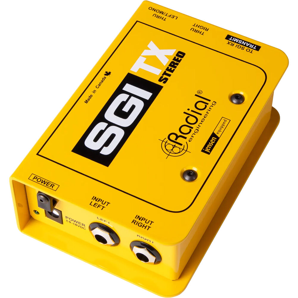 Radial Engineering SGI Stereo TX Transmisor Activo de Línea para Instrumentos - 2 Canales