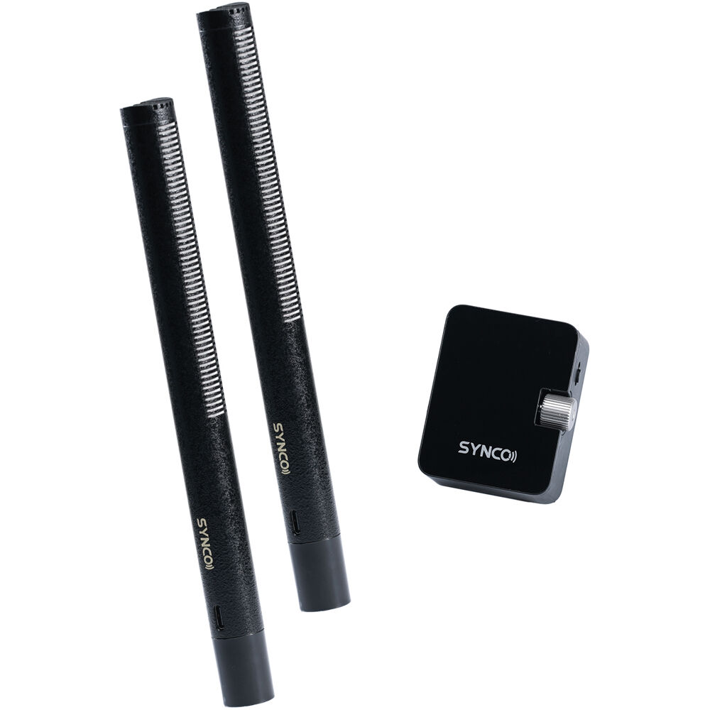 Synco D2 Micrófono Inalámbrico Estéreo Shotgun 2.4 GHz con Patrón Hipercardioide y Tra