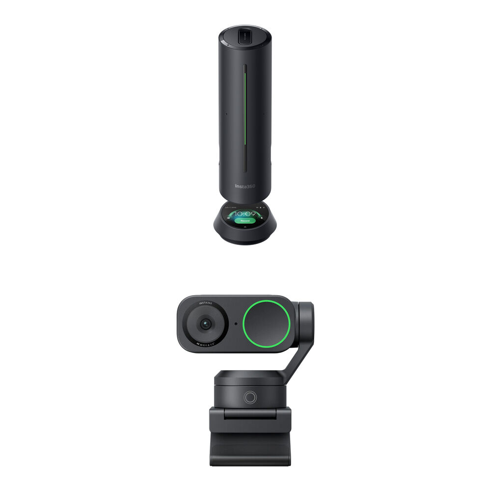 Insta360 Link 2 Webcam 4K con AI y Kit de Altavoz Conferencia