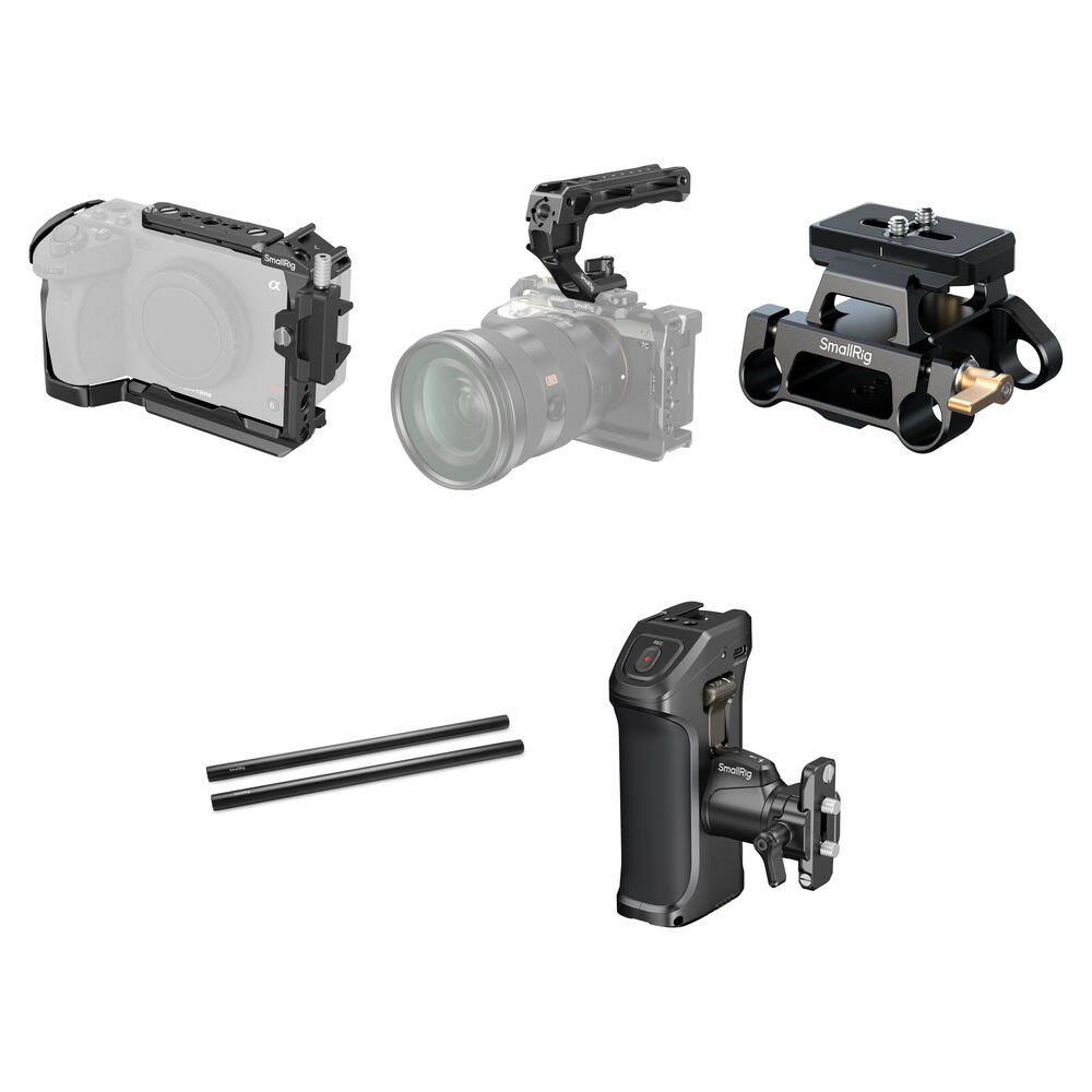 SmallRig Jaula para Cámara con Base de 15mm y Kit de Manijas para Sony FX30 y FX3