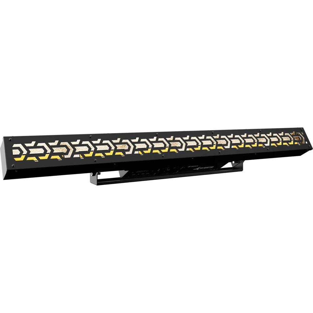 Blizzard Lux Reactor LED Bar 3.3' con Efectos Strobe y Aura RGB - 6 LEDs Warm White 60W y