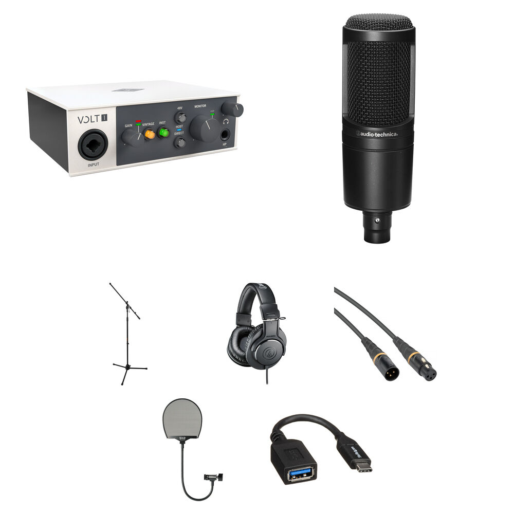 Universal Audio Volt 1 Interfaz de Audio/MIDI USB-C con Kit de Composición