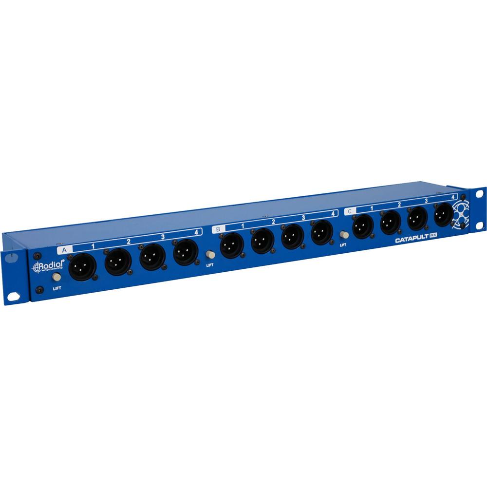 Radial Engineering Catapult Rack RX 1 RU con 12 XLR y 4 RJ45 etherCON