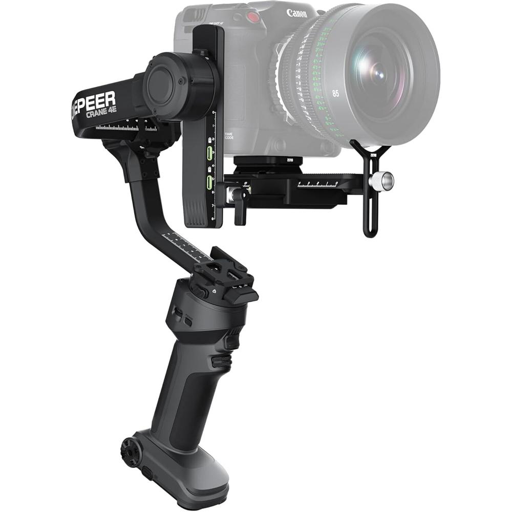 Zhiyun Gimbal Stabilizer CINEPEER CRANE 4E con Pantalla Táctil de 1.22"" y Control Remoto