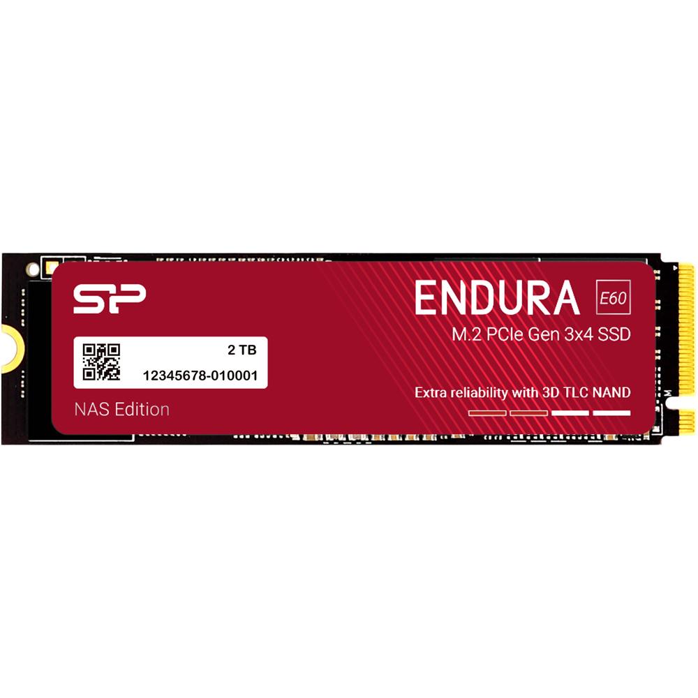Silicon Power SSD Interno NAS 2TB Endura E60 M.2 PCIe 3.0 - Lectura 2200 MB/s, Escritura 1