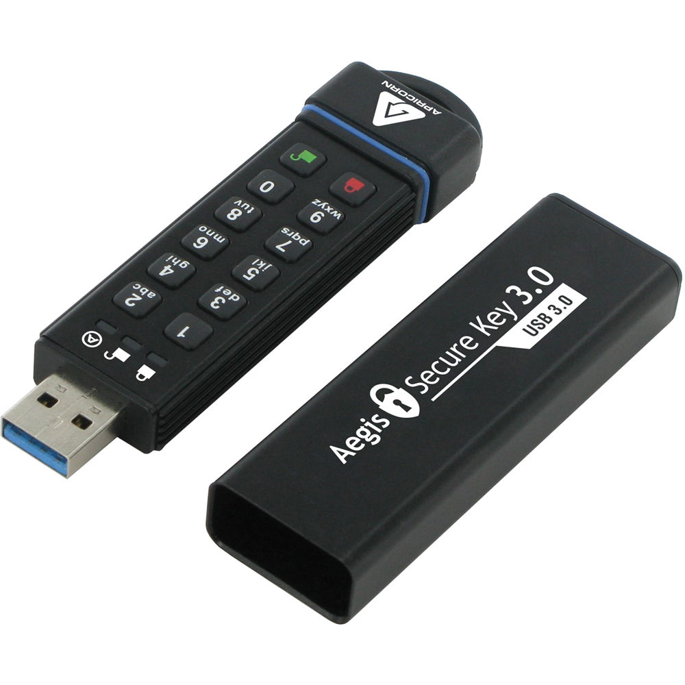 Apricorn Aegis Secure Key 240GB USB-A 3.2 Gen 1 - 256-Bit AES Encryption, IP68 Resistente