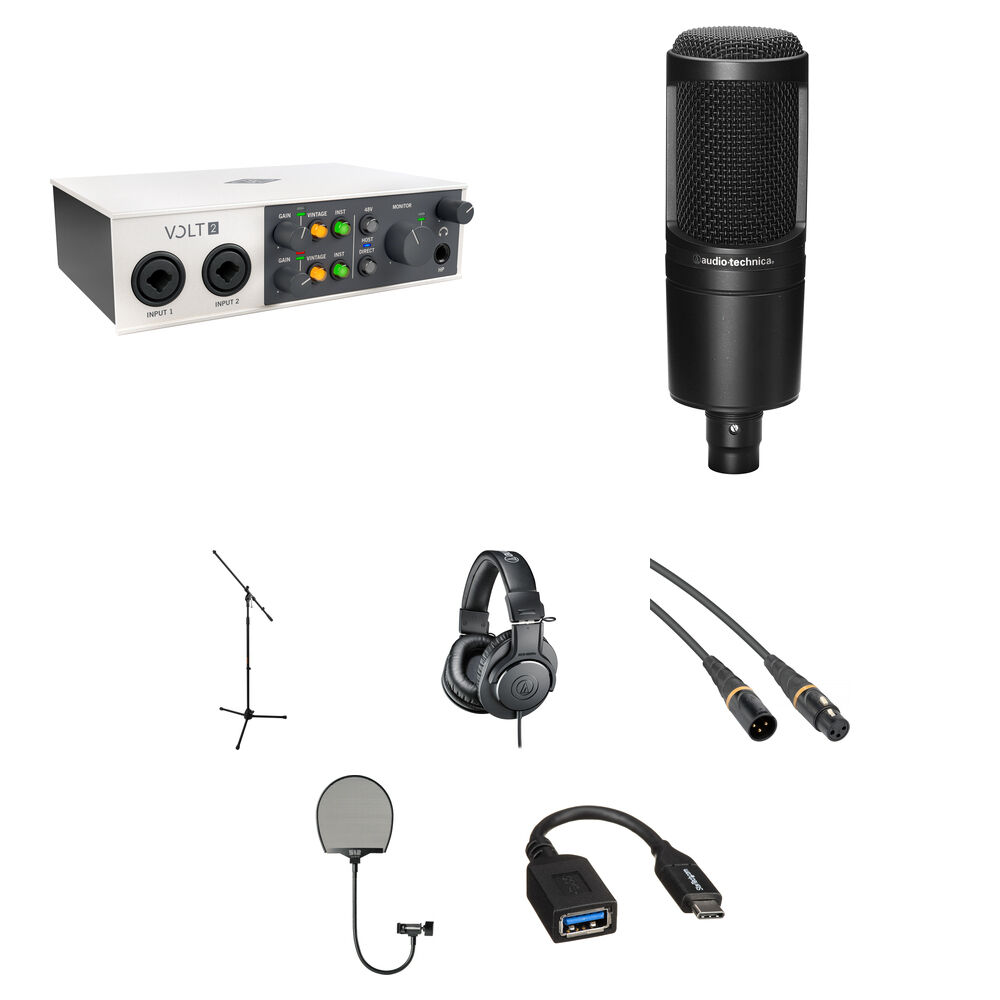 Universal Audio Volt 2 Interfaz de Audio/MIDI USB-C con Kit de Composición
