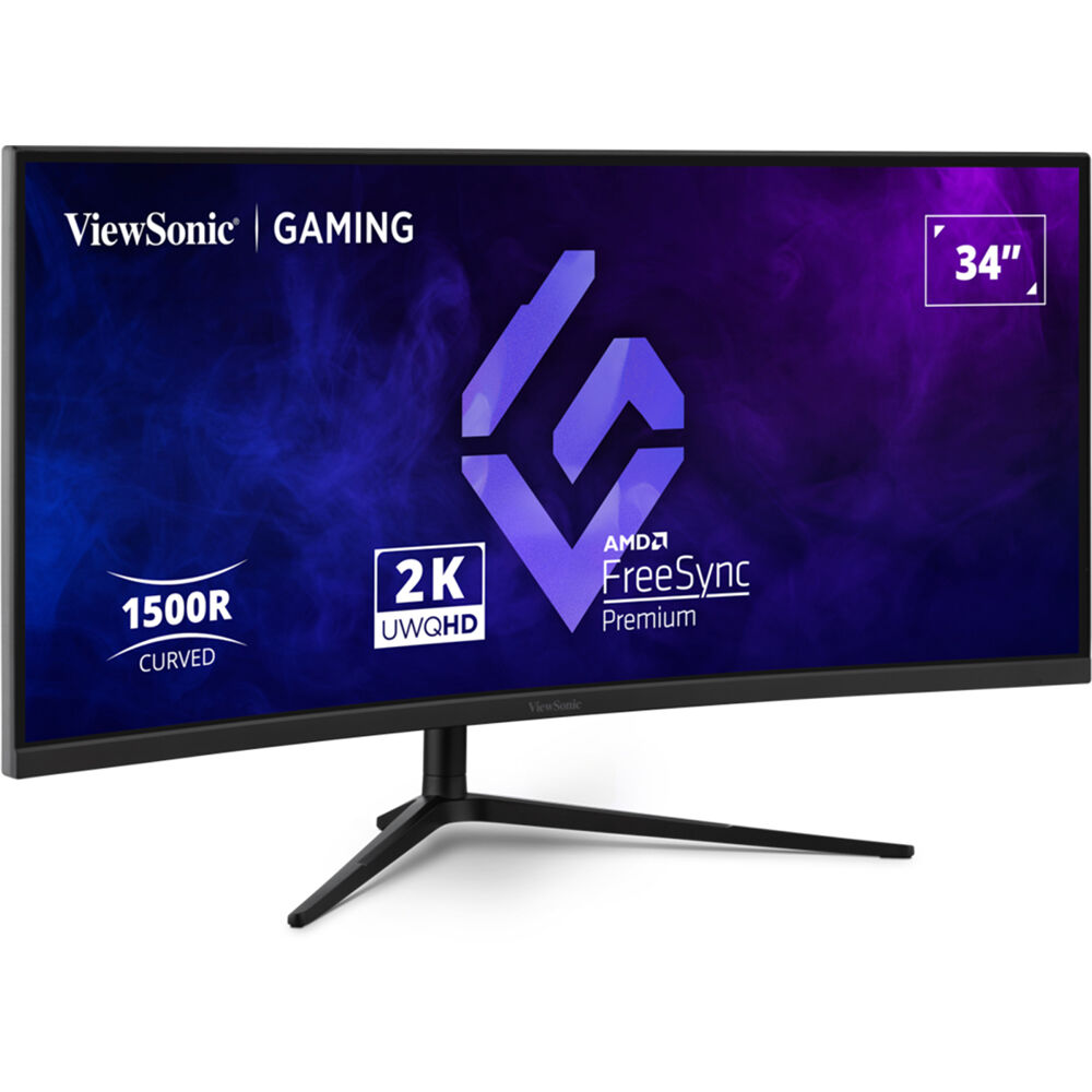 ViewSonic Monitor Gaming Curvo VX3418C-2K 34"" 1440p HDR 180 Hz VA Panel FreeSync Premium