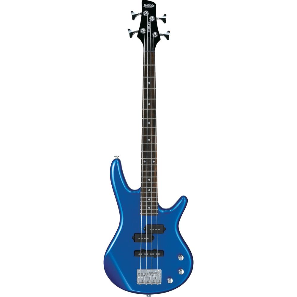 Ibanez GSRM20 miKro Bajo Eléctrico 4 Cuerdas Starlight Blue, Cuerpo de Álamo, Mástil de