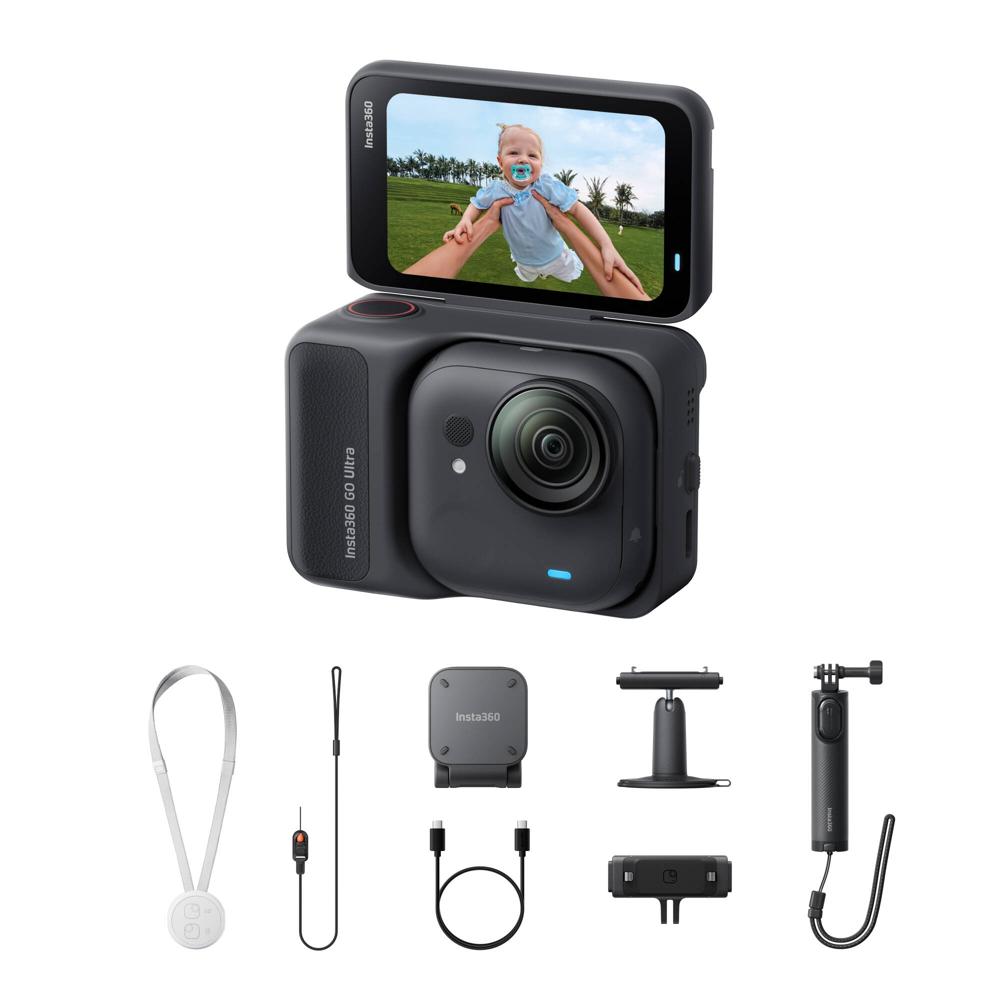 Insta360 GO Ultra Mini Cámara de Acción con Action Pod, Sensor de 1/1.28"" | Fotos de 50M