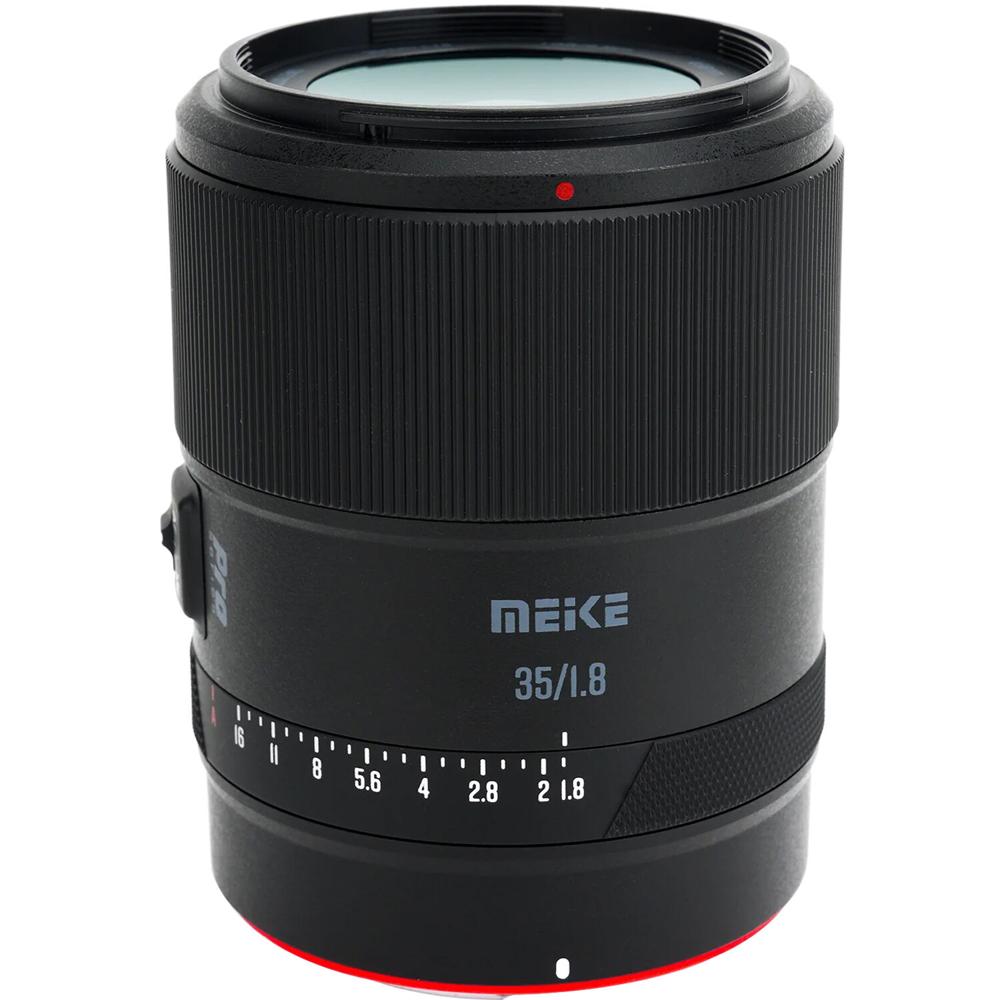 Meike 35mm f/1.8 Pro AF Lens para Sony E - Apertura Rápida, Diseño Óptico Avanzado, Mot