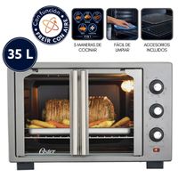Horno con freidora de aire Oster de 35 litros puertas francesas TSSTTV35FDMAFNS