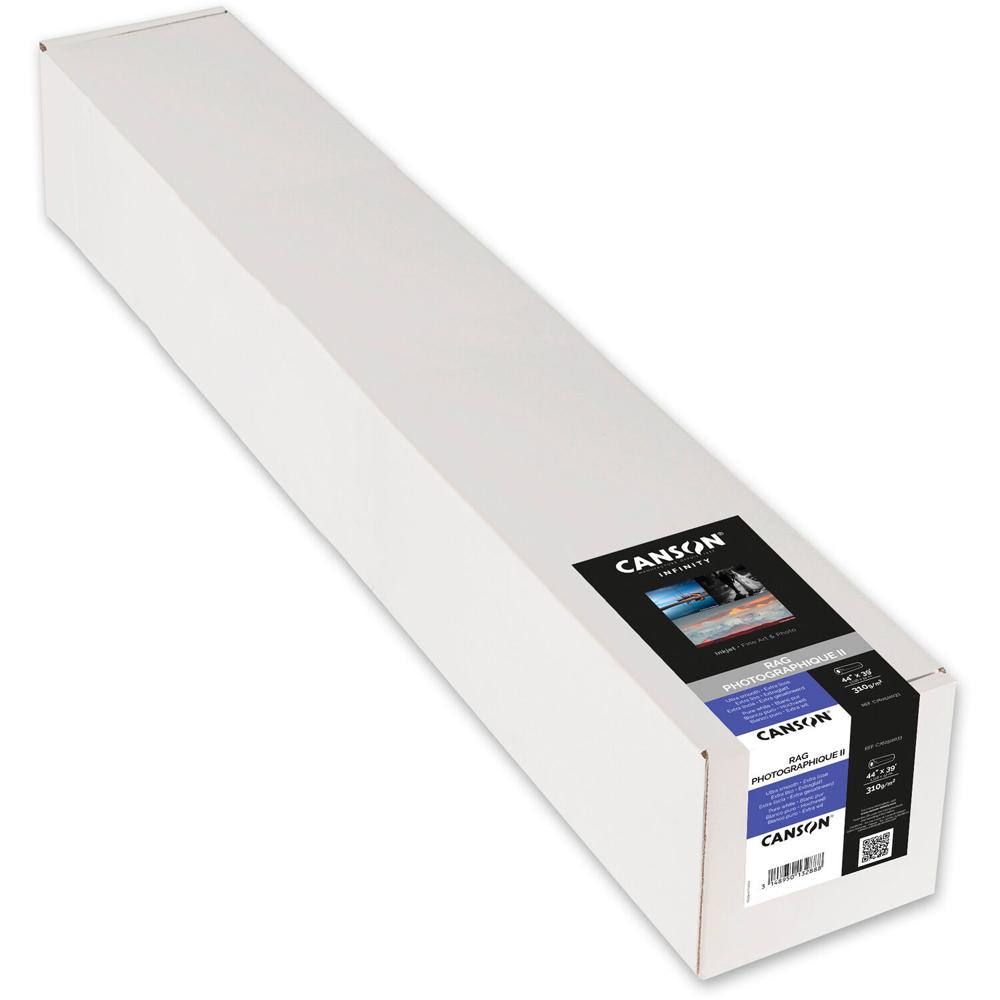 Canson Infinity Rag Photographique Paper II 44"" x 39' Roll 310 gsm 100% Algodón Mate