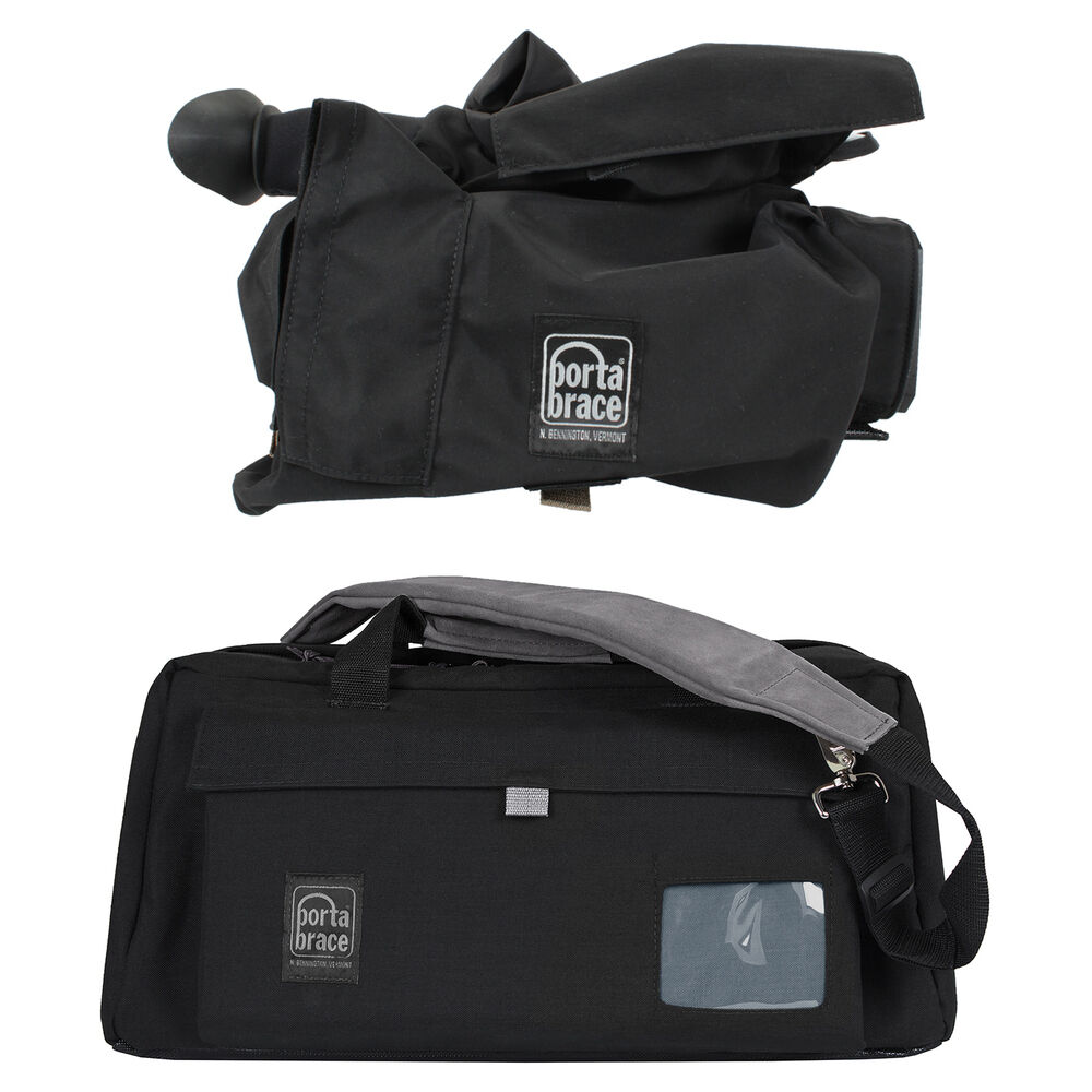 PortaBrace Funda de Transporte Compacta para Panasonic AG-CX350 con Cubierta Impermeable
