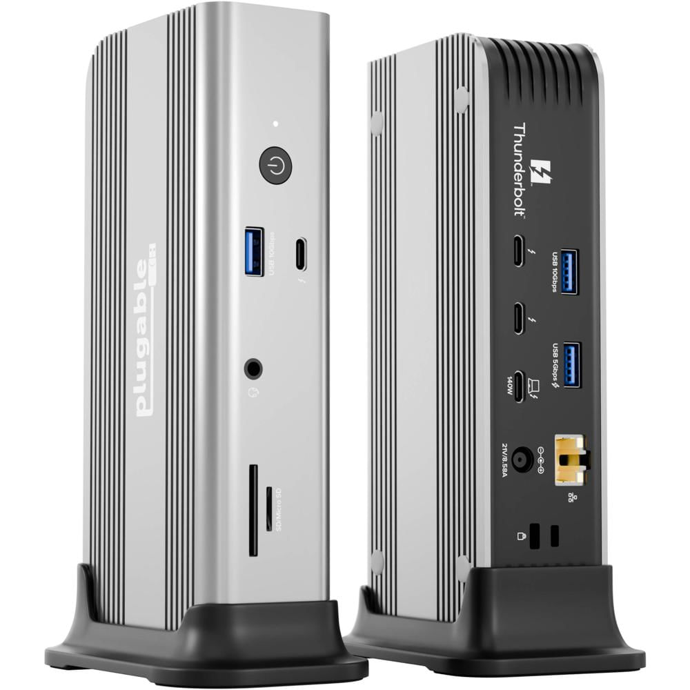 Plugable Estación de Acoplamiento Thunderbolt 5 11-en-1 con 140W de Potencia