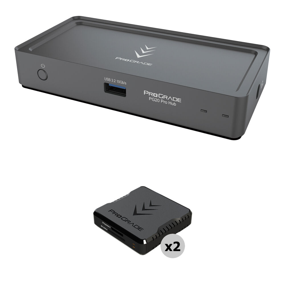 ProGrade Digital Hub Thunderbolt 4 PG20 con 2 Lectoras CFexpress Type A y UHS-II SDXC