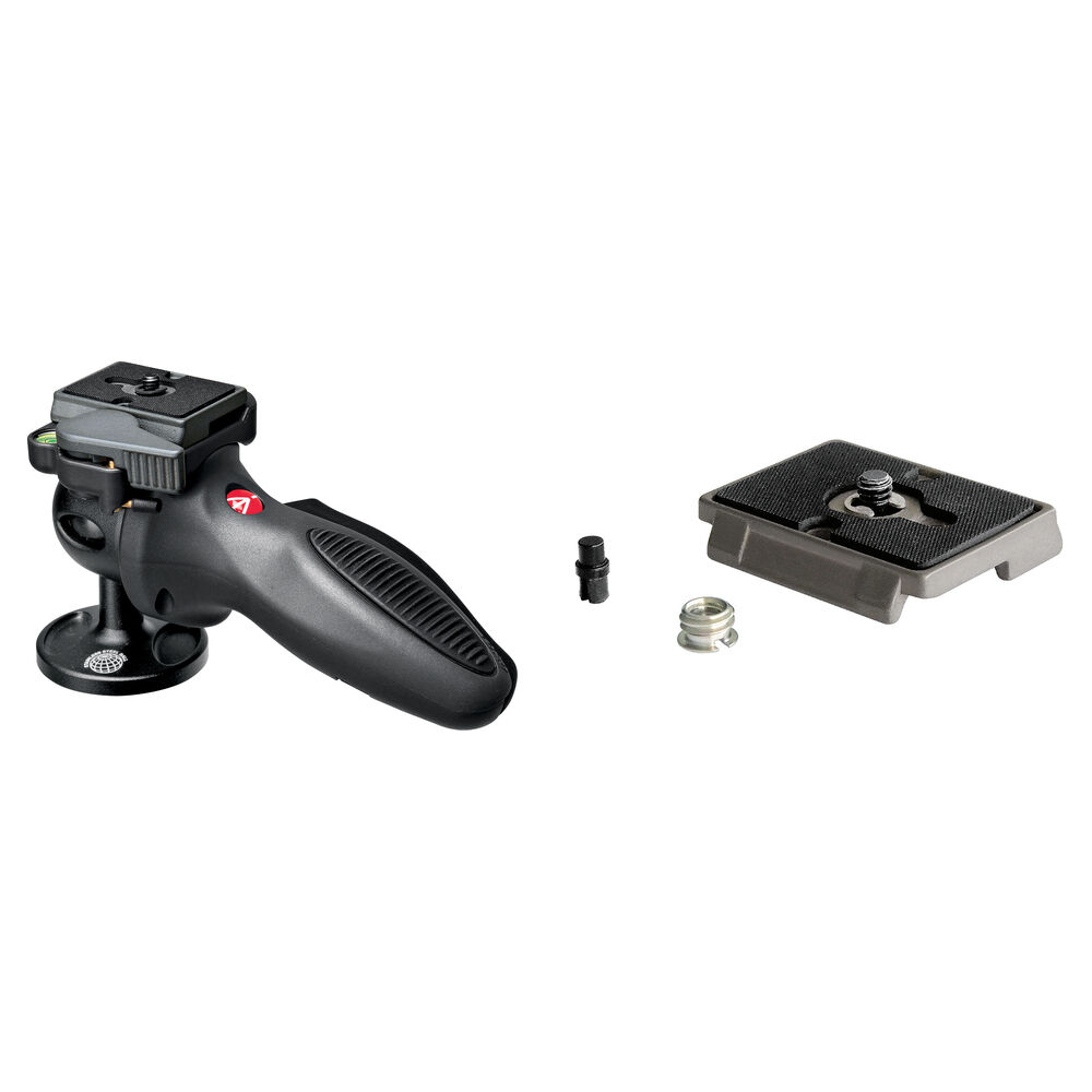 Manfrotto 324RC2 Cabezal de Bola con Placas de Liberación Rápida 200PL-14 y 200PL