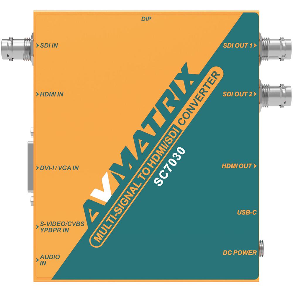 AVMATRIX SC7030 Convertidor de Señal Multi-Signal a SDI/HDMI con Escalado y Conversión d