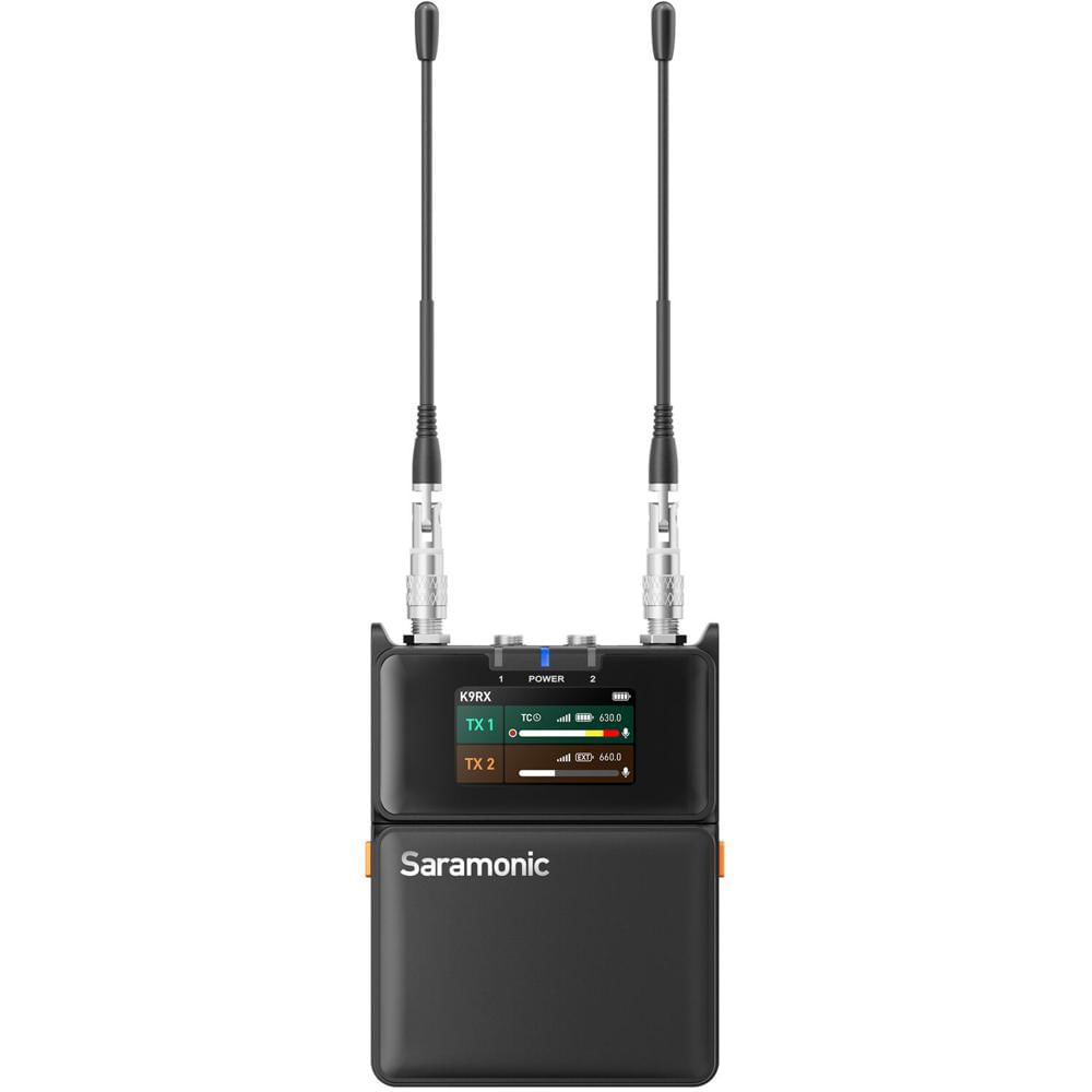 Saramonic K9-US-RX Receptor Dual-Channel para Sistema K9 - Salidas 3.5mm y USB-C, Rango de