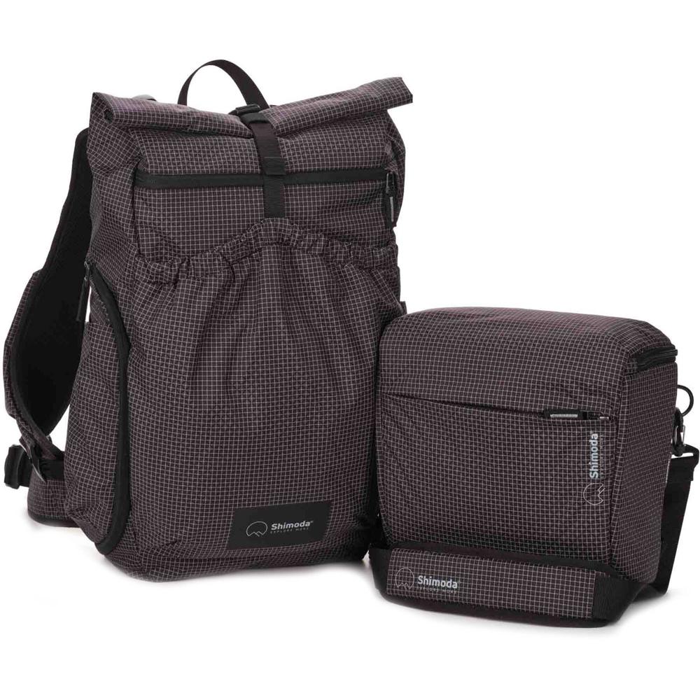 Shimoda Designs Side Lite 22 Women's Starter Kit Mochila 22L Negra/Blanca con Inserto para