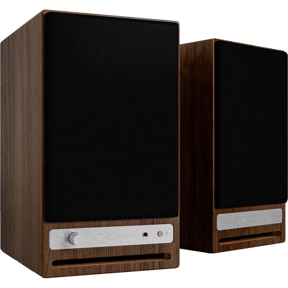 Audioengine HD4 Sistema de Altavoces Bluetooth v2 - Madera Nogal, 60W RMS, Bluetooth 5.3,