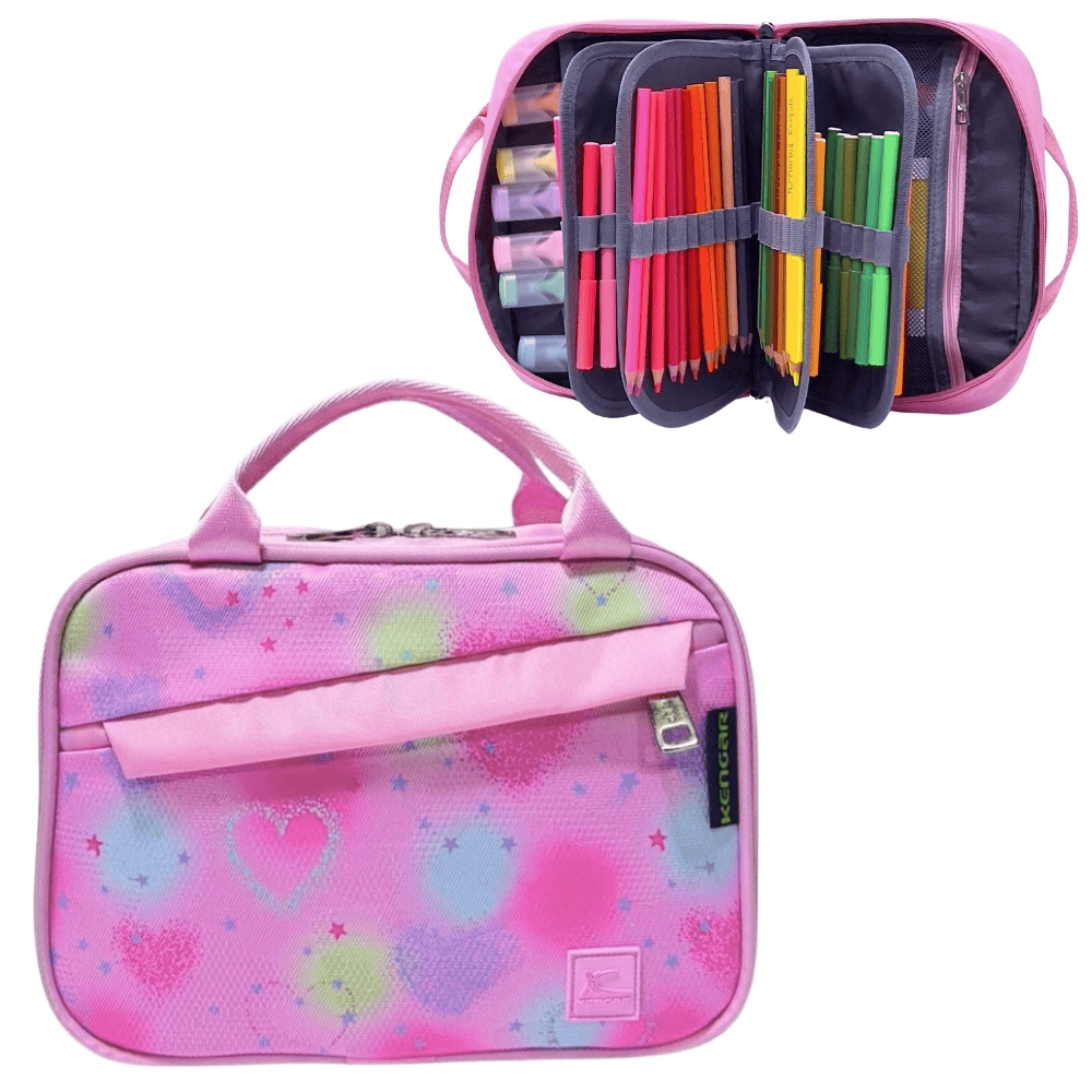 Cartuchera Organizadora XL Kengar - Rosado Dis. 3