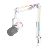 Micrófono Fifine Ampligame AM8PROT XLR/USB (Incluye Brazo) - Blanco