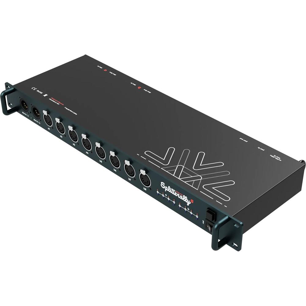 Blizzard Pipeline Splitterally 8 DMX Splitter & Booster 1U Rack-Mountable, Dual 4/8-Way, 5