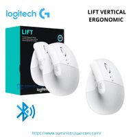 MOUSE LOGITECH LIFT VERTICAL ERGONOMIC WIRELESS BT WHITE