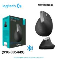 MOUSE LOGITECH MX VERTICAL ADVANCED ERGONOMIC WIRELESS BLUETOOTH USB C BLACK