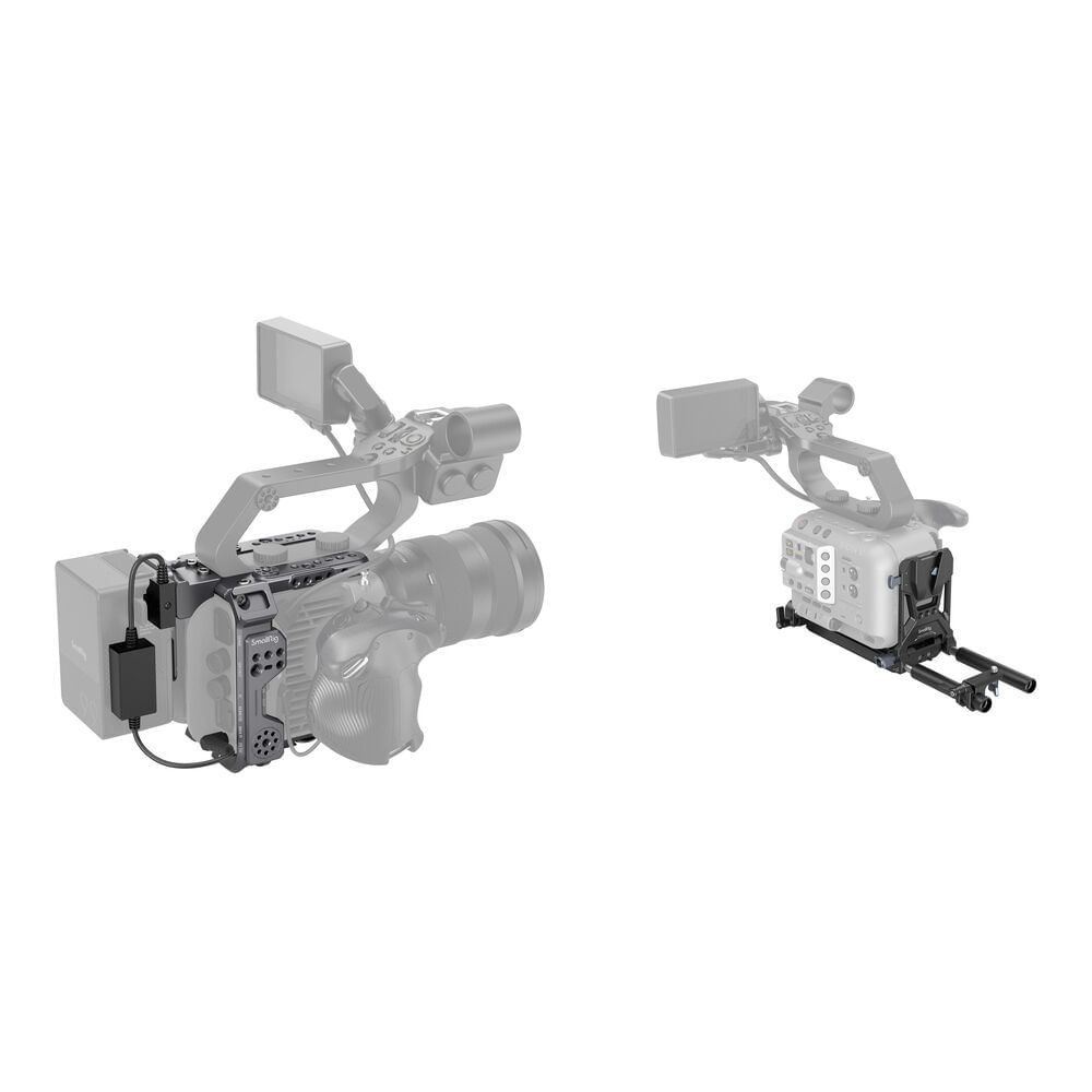 SmallRig Kit de Base y Jaula con Placa de Batería para Sony FX6 - Construcción de Alumin