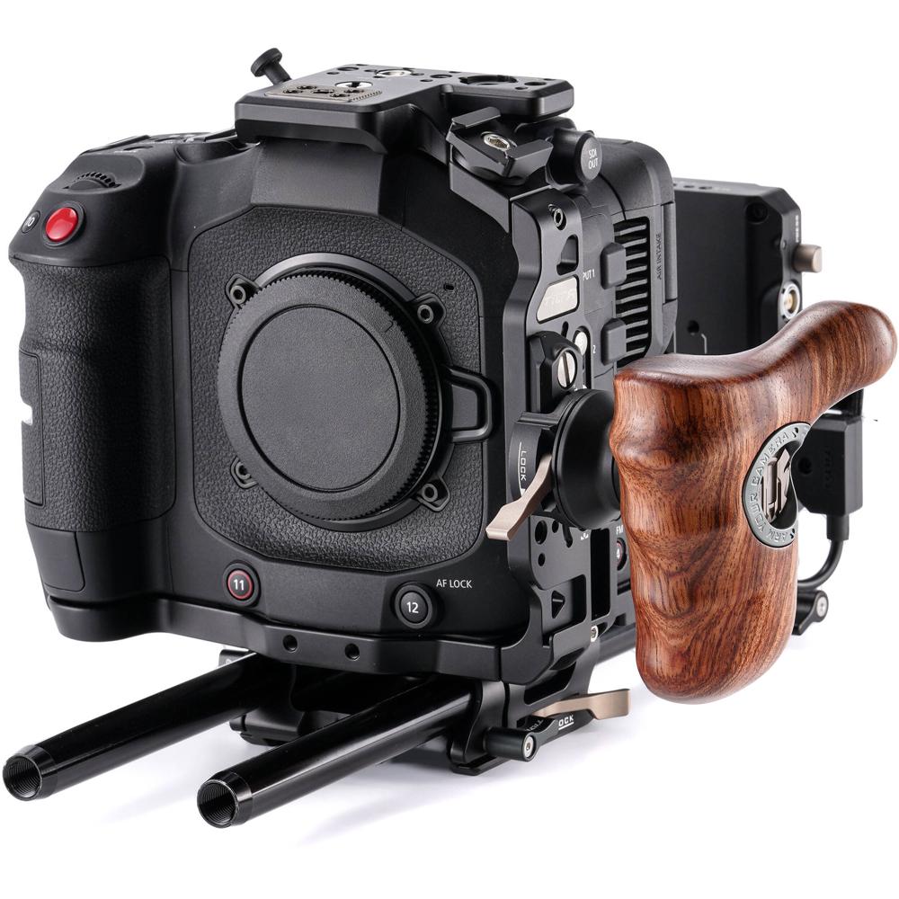Tilta Cage Pro Kit para Canon C80 - V-Mount, Modular con Placas Superior e Inferior, Manij