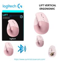 MOUSE LOGITECH LIFT VERTICAL ERGONOMIC WIRELESS BT ROSE