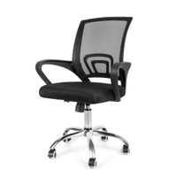 Silla de Oficina Giratoria Ergonómica Negro