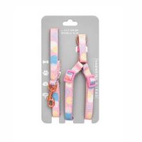 Arnés Con Correa Para Mascotas Perros Y Gatos Pequeños Color Rosado