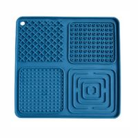 Alfombrilla Pet Lick Mat De Silicona Para Perros Y Gatos Color Azul