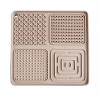 Alfombrilla Pet Lick Mat Para Perros Y Gatos Color Marrón