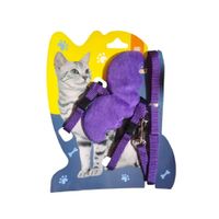 Arnés Alas De Ángel Para Gatos O Cachorros Morado Talla S