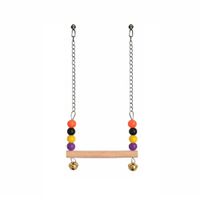 Columpio Flexible Para Aves Con Cuencas De Colores Y Cascabel