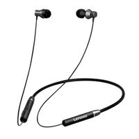 Audífonos Inalámbricos Lenovo HE05 Bluetooth Negro Deportivos con Micrófono