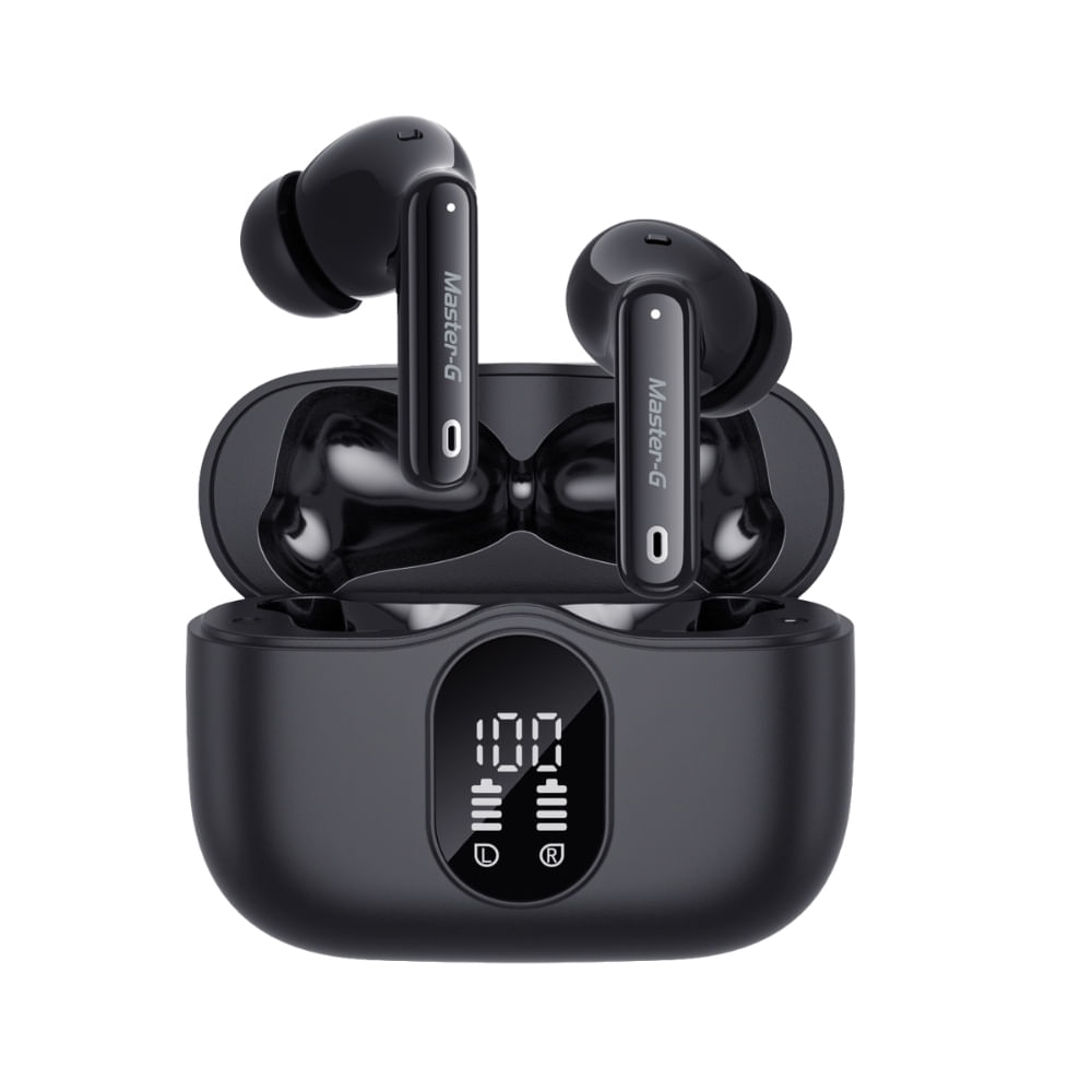 Audífonos Bluetooth Master-G con Cancelación de Ruido ANC Game Mode y App BUDS32B