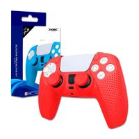 Funda Silicona Para Mandos Ps5 Con Grip Rojo