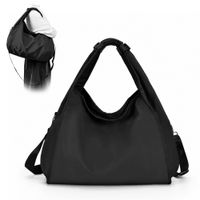 Bolso para Mujer Impermeable con Gran Capacidad y Correa Ajustable Negro YW8