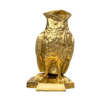 Búho Nocturno en Bronce 19 cm - Sabiduría y Elegancia