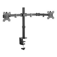 SOPORTE RACK DE ESCRITORIO PARA DOBLE MONITOR DE 17 A 35 PULGADAS