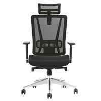 Silla Giratoria Ergonómica Gerencial Tokio Black Con Brazos Regulables Decorplas