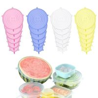 Set De Tapas De Silicona X6 Piezas