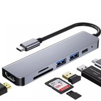 Hub Adaptador Tipo C 6 en 1 BYL-2010
