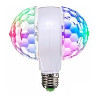 Foco Doble Led con Luces RGB Disco Giratorio