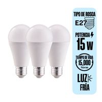 Pack X 3 Foco LED E27 15W Luz Fría Orange